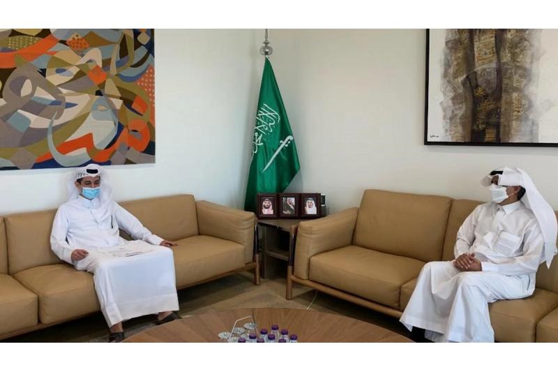 وكيل وزارة الخارجية السعودية يجتمع مع القائم بالأعمال القطري
