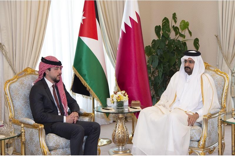 سمو نائب الأمير يعقد جلسة مباحثات مع ولي عهد الأردن