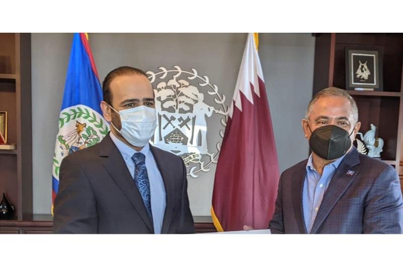 رئيس وزراء بليز يستقبل القائم بالأعمال بالإنابة القطري