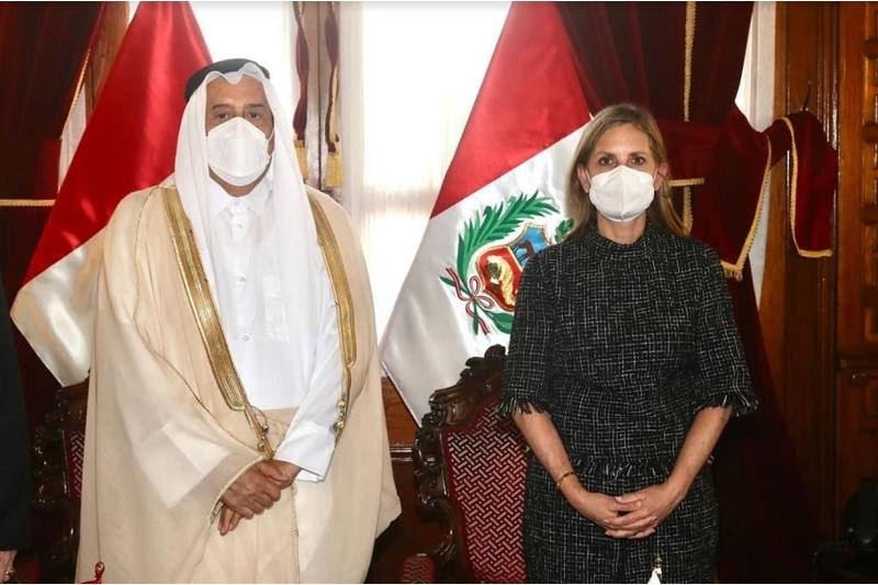رئيسة الكونغرس في بيرو تجتمع مع سفير دولة قطر
