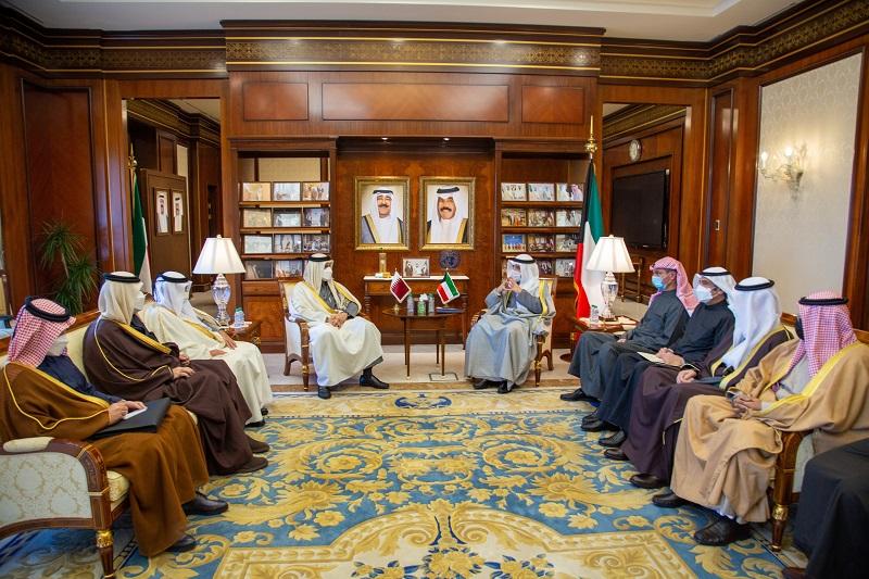 رئيس مجلس الوزراء الكويتي يستقبل نائب رئيس مجلس الوزراء وزير الخارجية