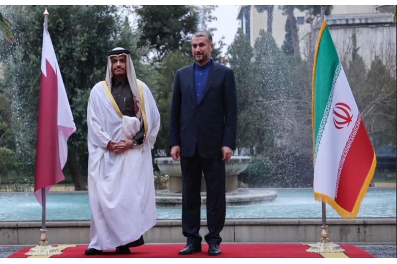 نائب رئيس مجلس الوزراء وزير الخارجية يجتمع مع وزير الخارجية الإيراني