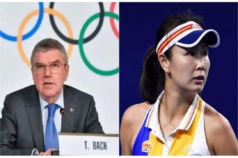 باخ سيلتقي بلاعبة التنس الصينية بينغ شواي في بكين