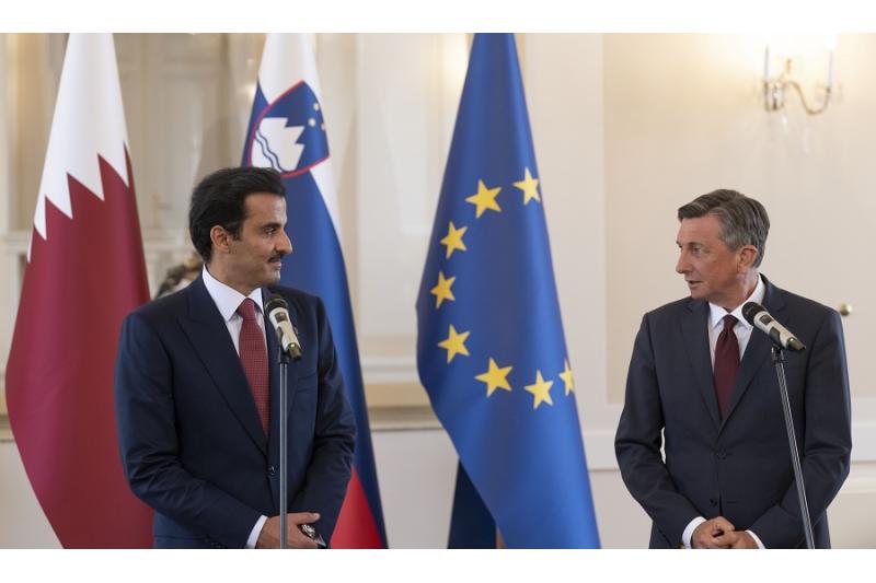 تصريحات صحفية مشتركة لسمو الأمير والرئيس السلوفيني