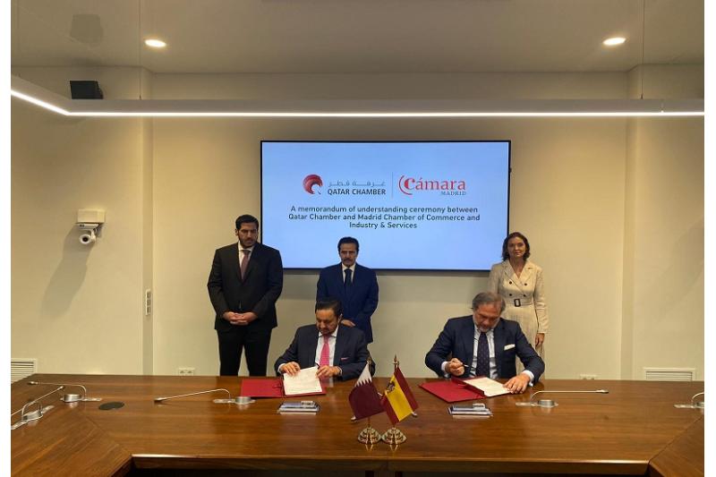 غرفة قطر توقع اتفاقيتين مع غرفتي إسبانيا ومدريد لتعزيز التعاون التجاري