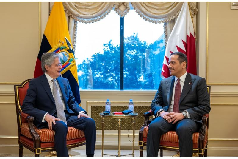 رئيس جمهورية الإكوادور يلتقي نائب رئيس مجلس الوزراء وزير الخارجية