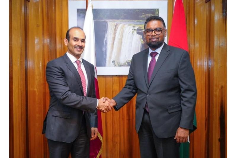 رئيس غيانا التعاونية يستقبل وزير الدولة لشؤون الطاقة