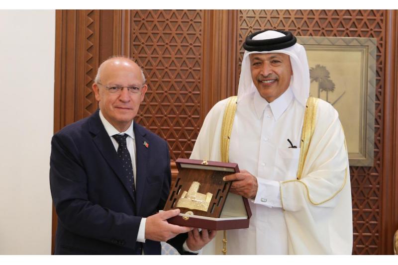 رئيس مجلس الشورى يجتمع مع رئيس البرلمان البرتغالي