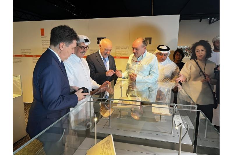 افتتاح معرض يحتفي بأعمال الفنانة الجزائرية باية محي الدين في مكتبة قطر الوطنية