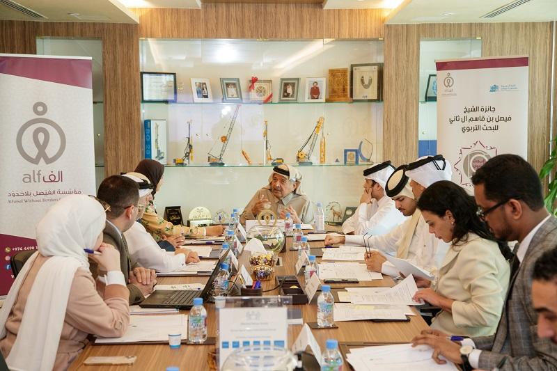 انعقاد الاجتماع الأول لمجلس أمناء جائزة الشيخ فيصل بن قاسم آل ثاني للبحث التربوي للعام الأكاديمي 2022-2023