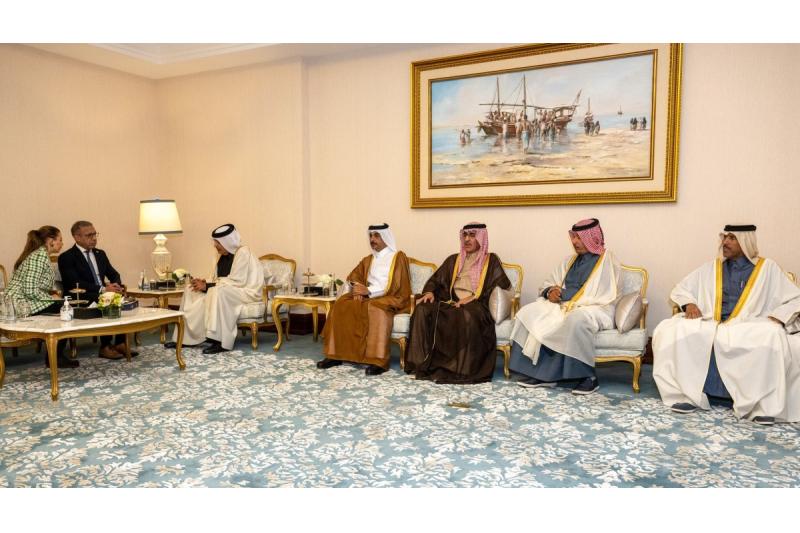 رئيس مجلس الشورى يجتمع مع رئيس الاتحاد البرلماني الدولي ورئيسة برلمان أمريكا اللاتينية