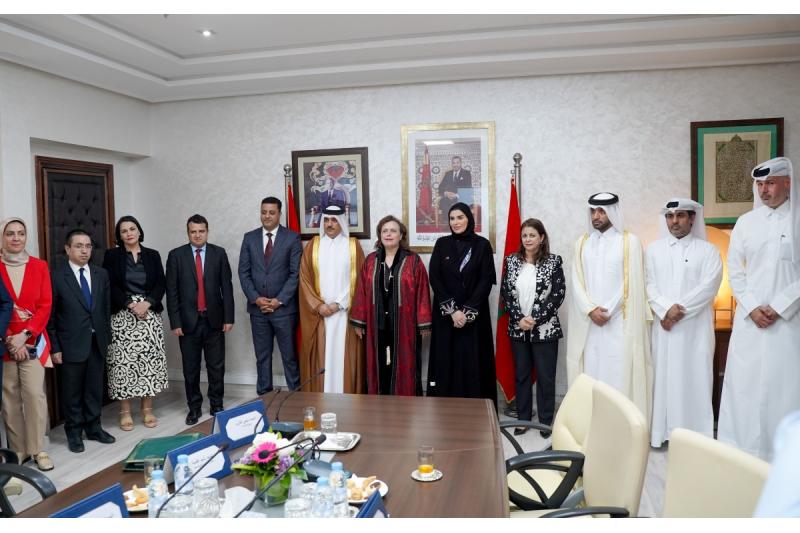 وزير التنمية الاجتماعية والأسرة تجتمع مع نظيرتها المغربية