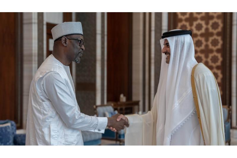سمو الأمير يستقبل وزير الشؤون الخارجية المالي