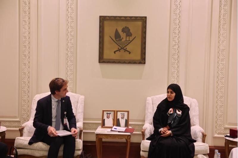 نائب رئيس مجلس الشورى تجتمع مع مدير مكتب برنامج الأمم المتحدة المعني بالمشاركة البرلمانية في مكافحة الإرهاب