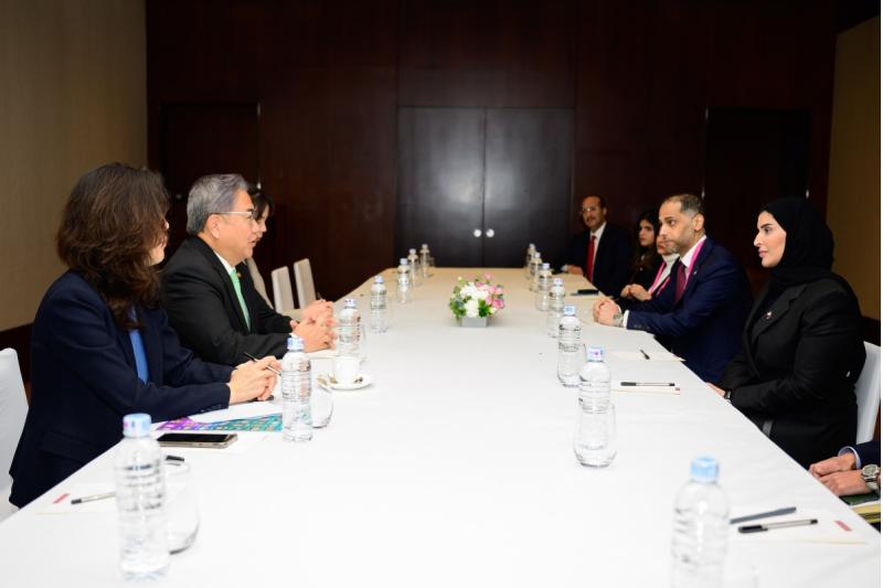 وزير التنمية الاجتماعية والأسرة تجتمع مع وزير الخارجية الكوري