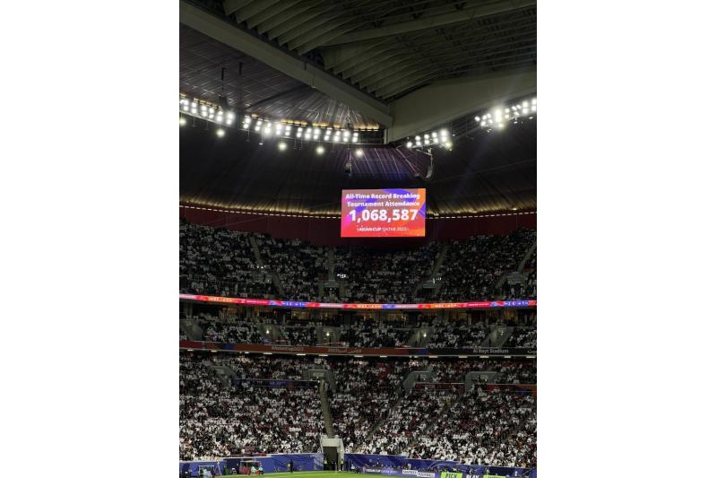 كأس آسيا قطر 2023 تحطم الرقم القياسي للحضور الجماهيري