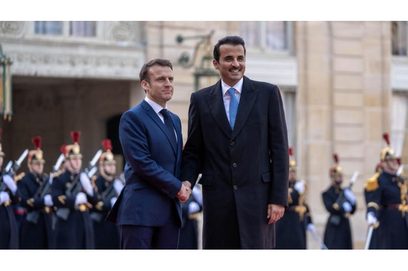 سمو الأمير يؤكد أنه تشاور مع الرئيس الفرنسي بشأن مستقبل القضية الفلسطينية