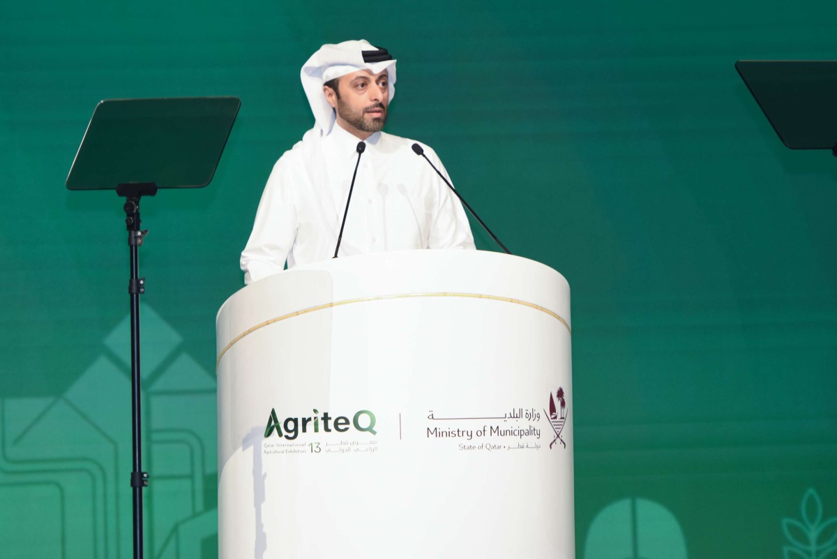 وزير البلدية يفتتح النسخة الثالثة عشرة من معرض قطر الزراعي الدولي أجريتك 2026