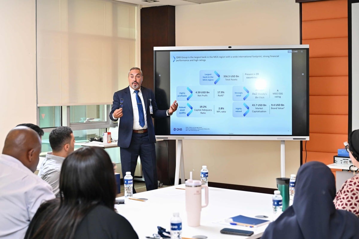 تعمل مجموعة QNB على تمكين المعلمين من خلال برنامج تدريب عملي في مجال التعليم المالي